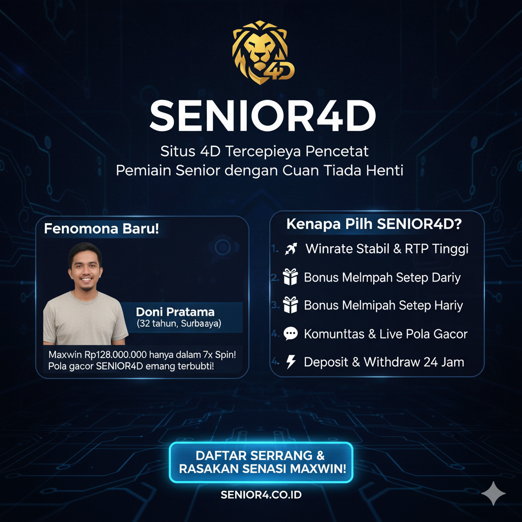 Fenomena Baru! Pemain Senior4D Raup Cuan Fantastis Rp128 Juta Hanya Bermodal Pola 7x Spin